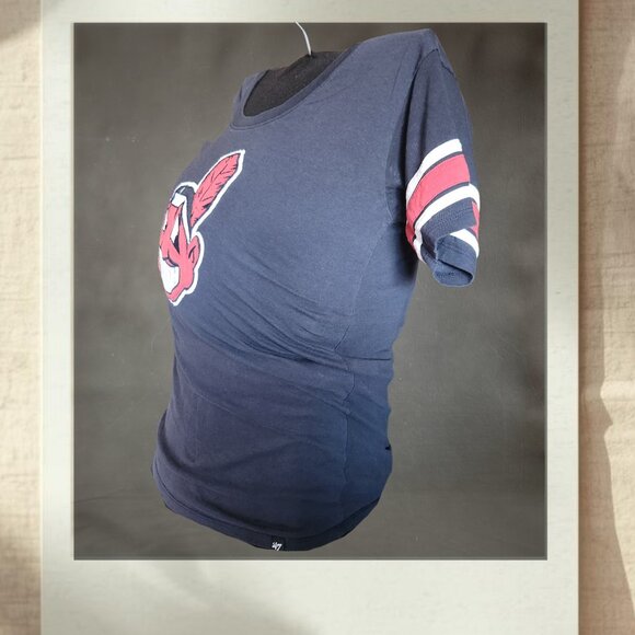 Cleveland Indians ’47 Brand Tee XL Navy | Chief Wahoo - Picture 3 of 8